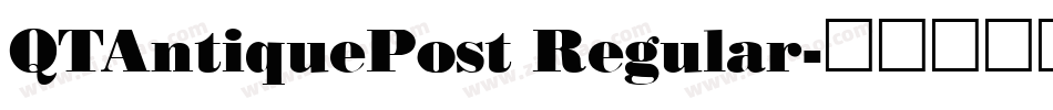 QTAntiquePost Regular字体转换